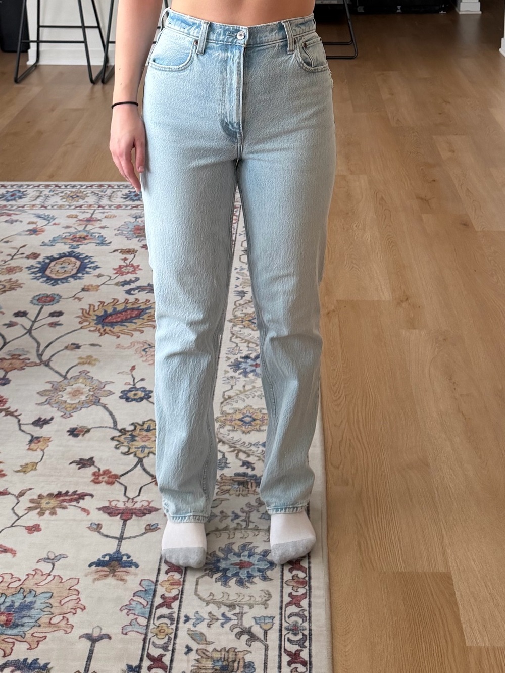 Abercrombie & Fitch Light Blue Straight Leg Jeans